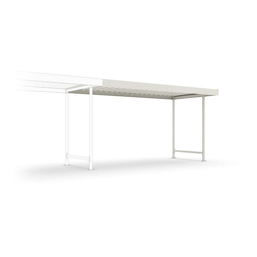 Produktabbildung: Überdachung VARIO, 1-seitig, AF, HxBxT 2.350 x 4.300 x 2.200 mm