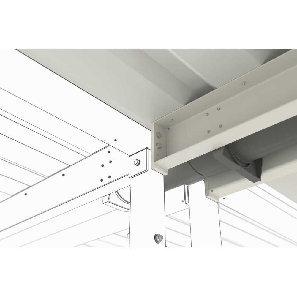 Produktabbildung Nr. 2: Überdachung VARIO, 2-seitig, AF, HxBxT 2.350 x 4.300 x 4.400 mm