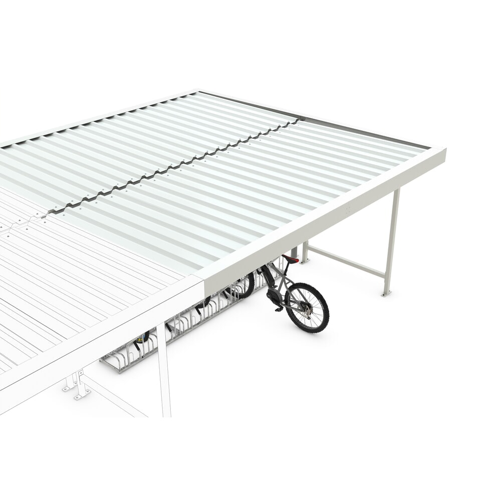 Produktabbildung Nr. 7: Überdachung VARIO, 2-seitig, AF, HxBxT 2.350 x 4.300 x 4.400 mm