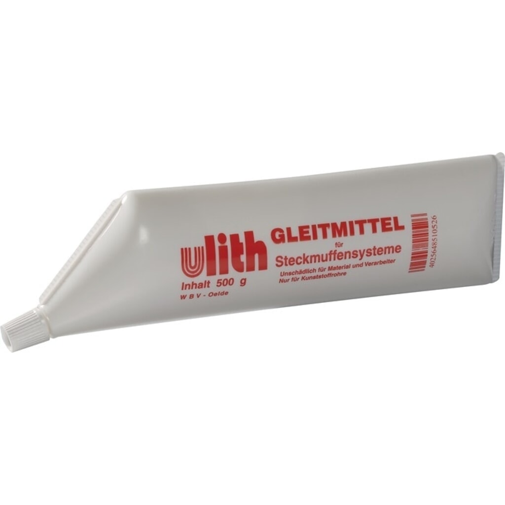 ULITH Gleitmittel, weiß Einsatzgebiet f. Steckmuffensysteme, 500 ml Produktabbildung: ULITH Gleitmittel, weiß Einsatzgebiet f. Steckmuffensysteme, 500 ml
