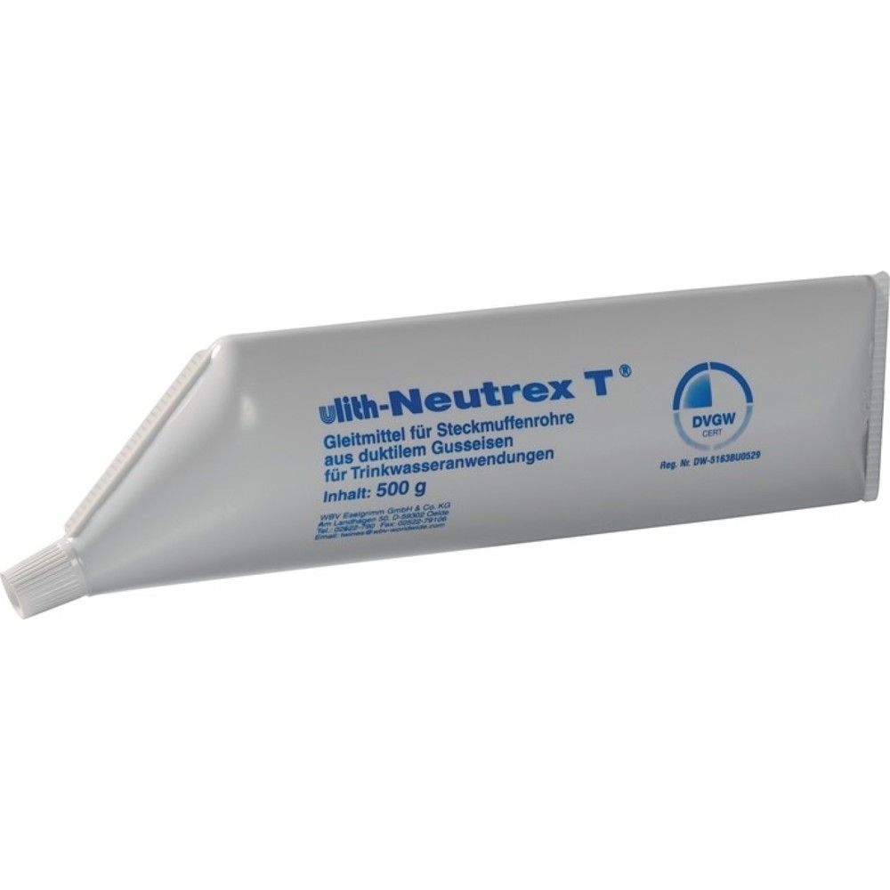 Produktabbildung: ULITH Gleitmittel NEUTREX T, gräulich Einsatzgebiet für Gussrohre, 500 ml