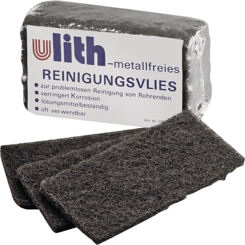 Produktabbildung: ULITH Reinigungsvlies Very Fine S schwarz L.130mm B.75mm Pk.á 10 St