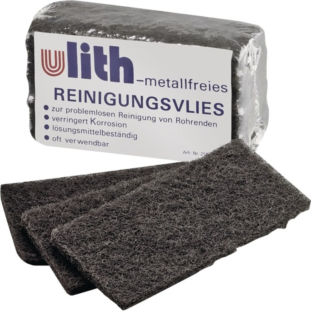 Produktabbildung: ULITH Reinigungsvlies Very Fine S schwarz L.130mm B.75mm Pk.á 10 St