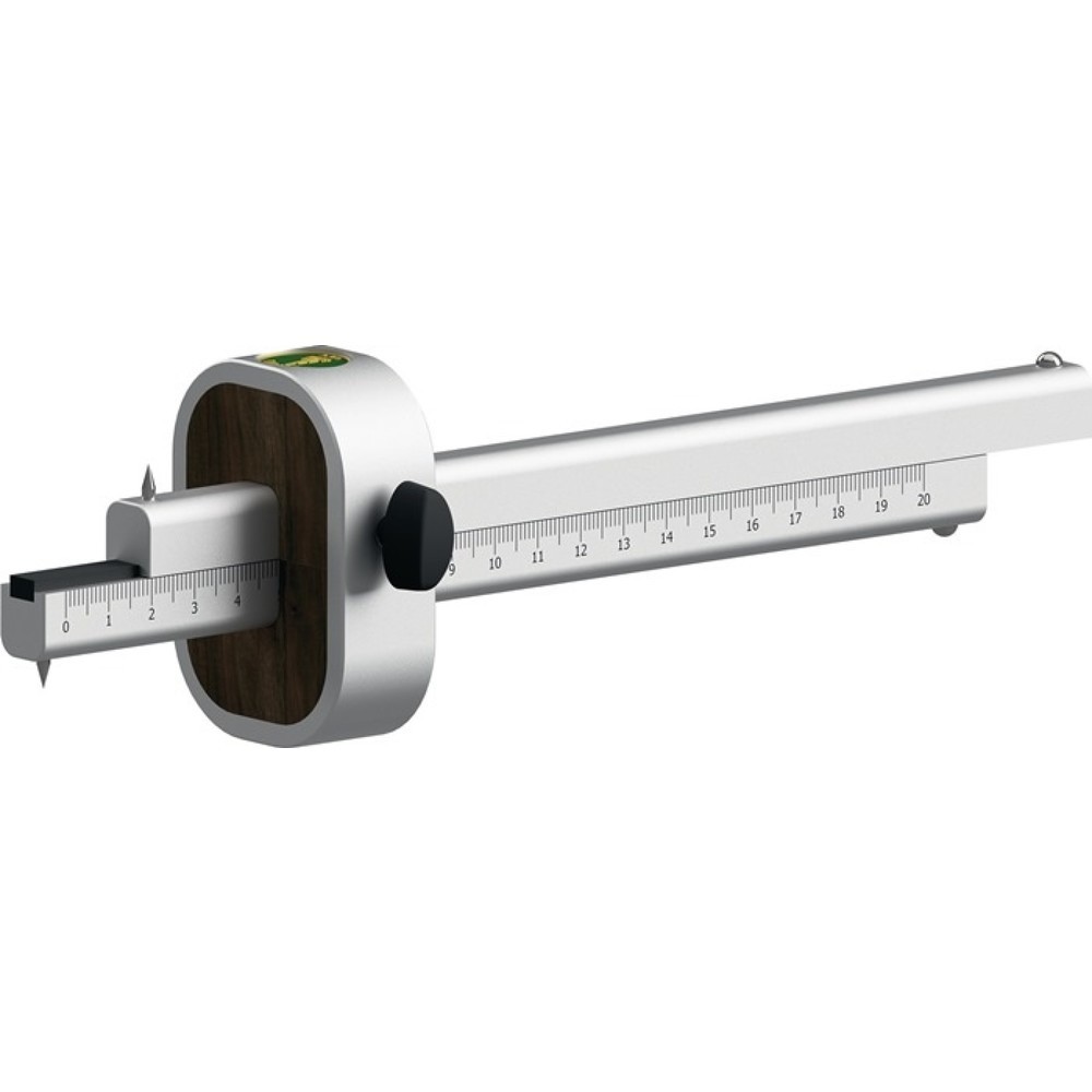 Produktabbildung: ULMIA Streichmaß Alu-Line, 200 mm Maßlänge 220 mm, Aluminium