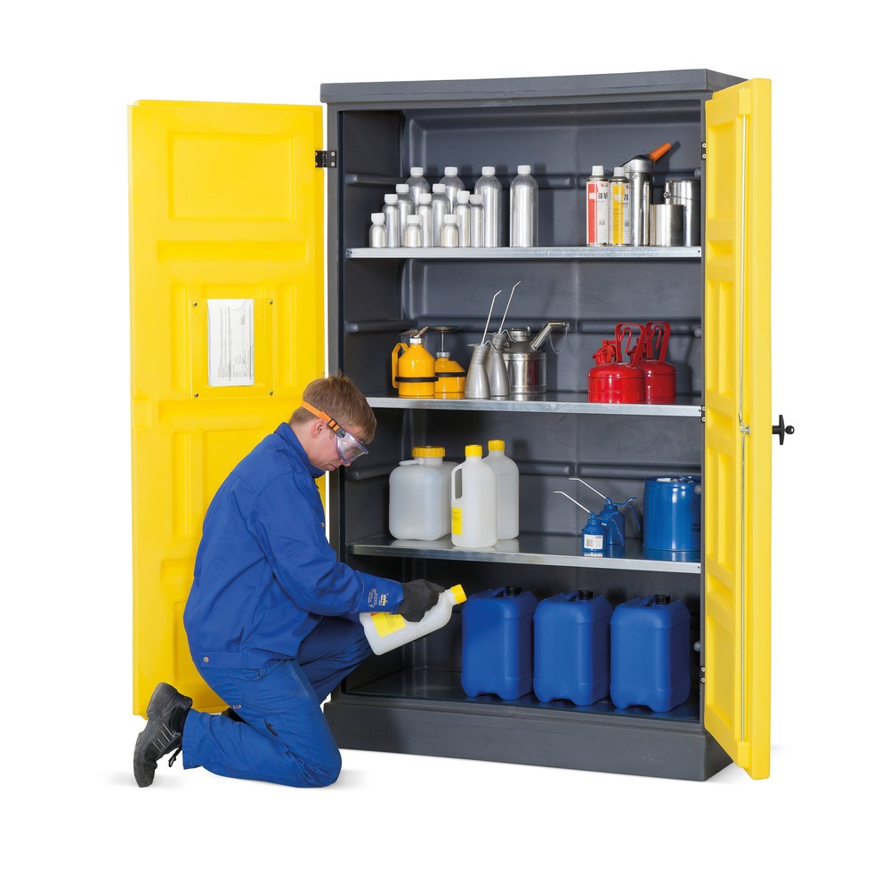 Produktabbildung Nr. 4: Umweltschrank aus PE, HxBxT 1.990 x 1.225 x 640 mm, 4 Gitterroste, verzinkt