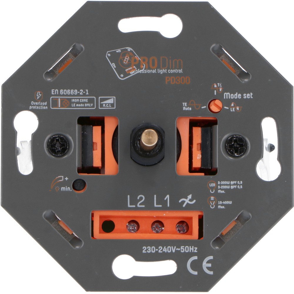 Produktabbildung Nr. 2: Universal-Dimmer - 300W - Phasenanschnitt-/Phasenabschnittsteuerung - 2-Draht-Systeme