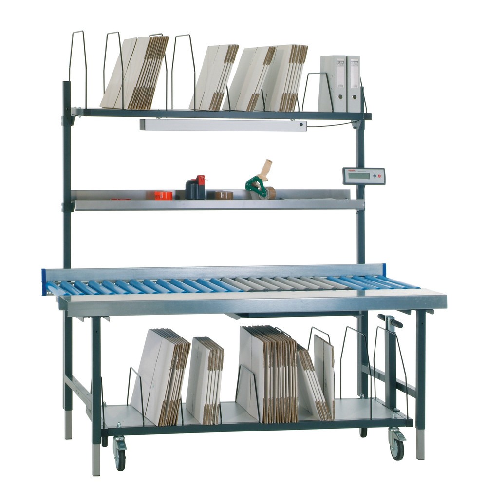 Produktabbildung Nr. 3: Untertischmagazin für Rocholz Packtisch-System, HxBxT 690 x 1.600 x 600 mm