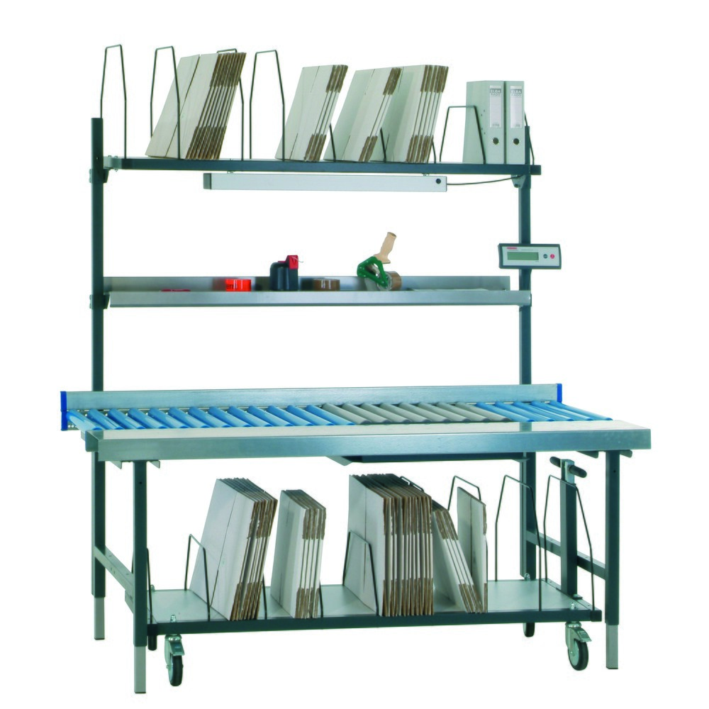 Produktabbildung Nr. 4: Untertischmagazin für Rocholz Packtisch-System, HxBxT 690 x 1.600 x 600 mm