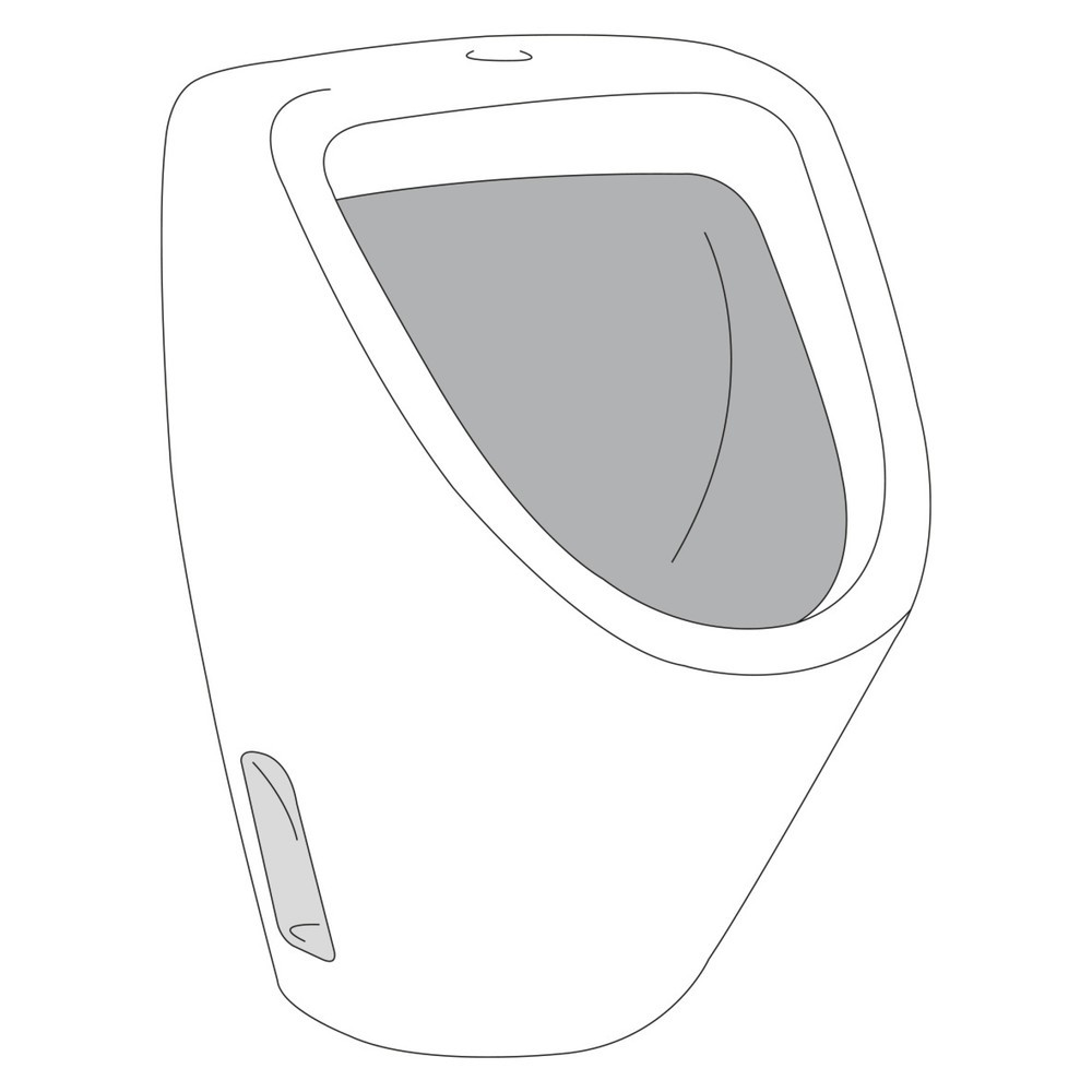 Produktabbildung Nr. 2: Urinalbecken, fertig installiert für FLADAFI® Toilettenbox