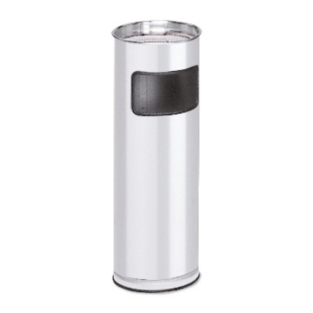 Produktabbildung: VAR® Ascher-Abfall-Kombination, Edelstahl, Standmodell, 16,7 Liter