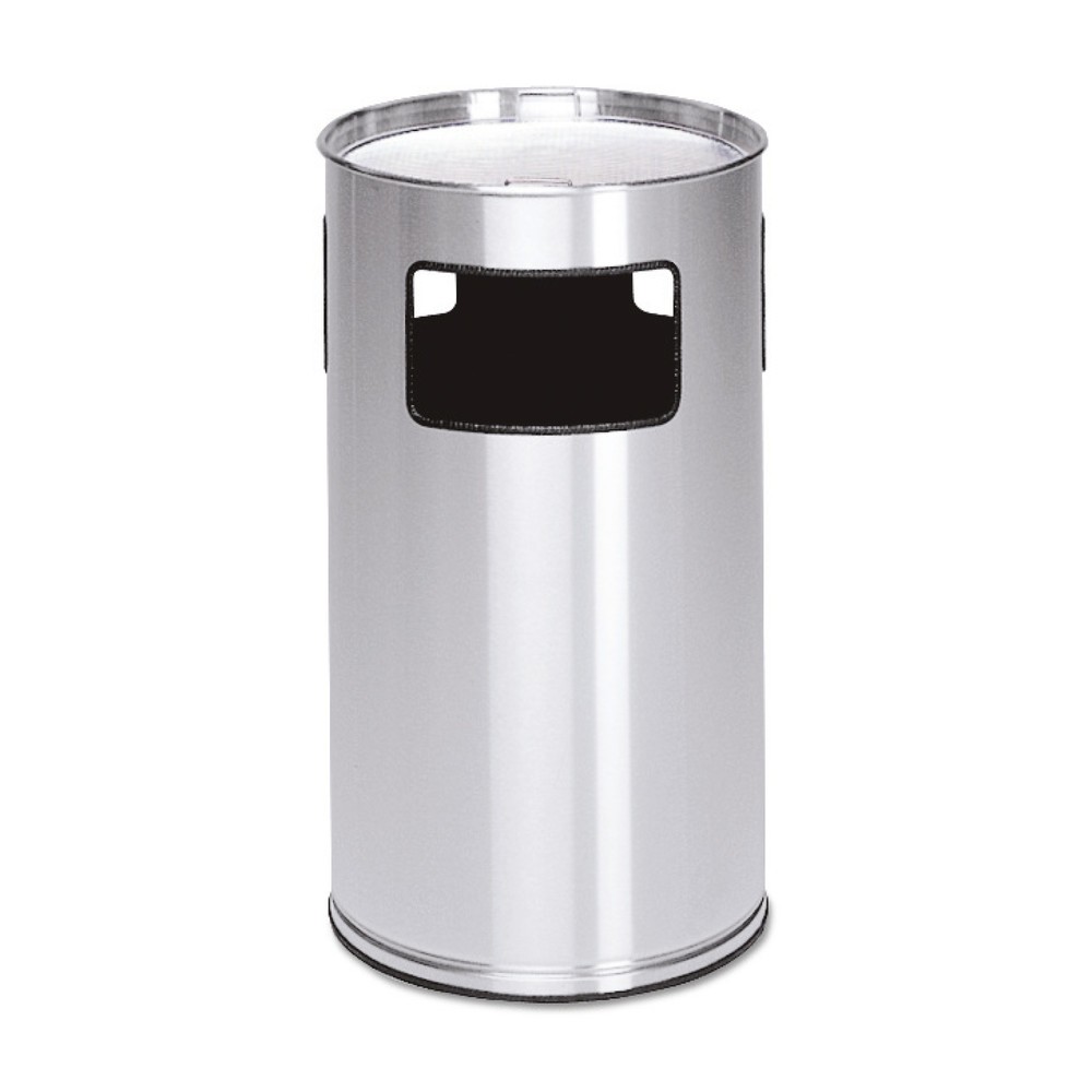 Produktabbildung: VAR® Ascher-Abfall-Kombination, Edelstahl, Standmodell, 69,2 Liter