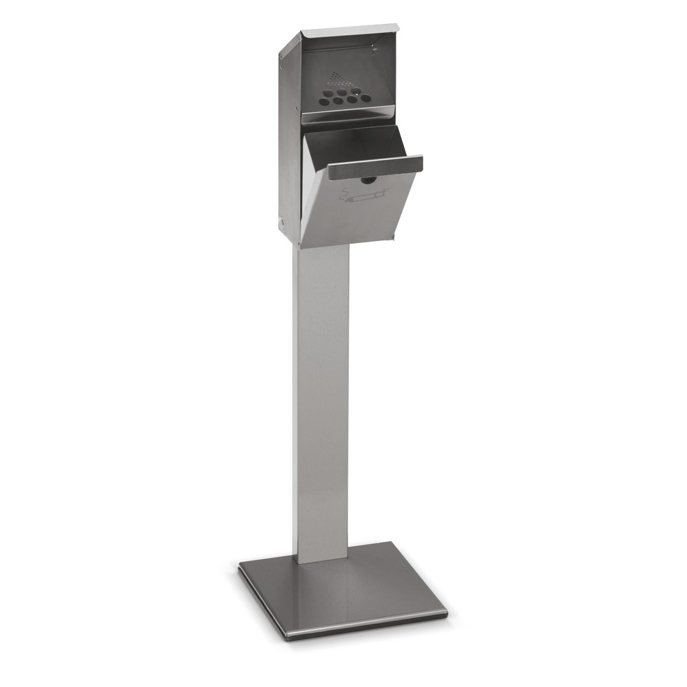 Produktabbildung: VAR® Edelstahl-Ascher, Standmodell, mit Schutzdach