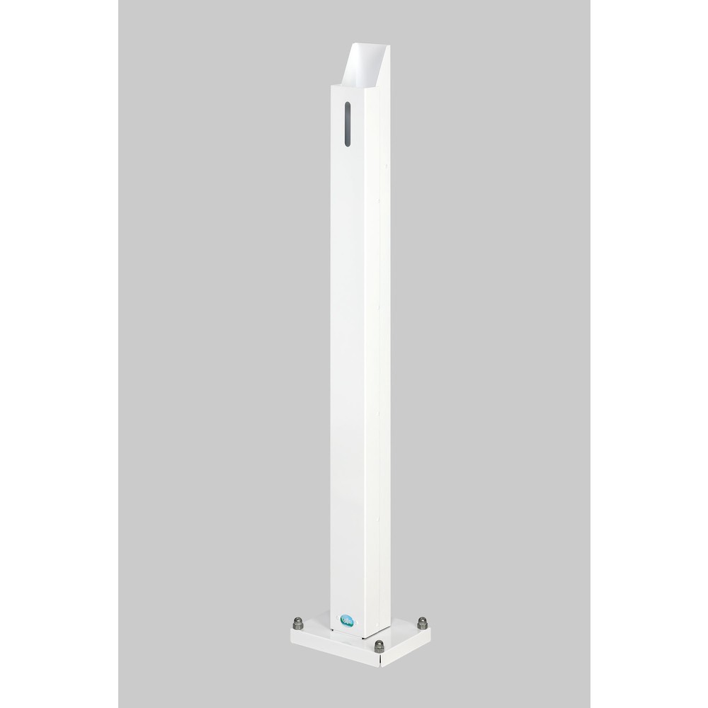 Produktabbildung: VAR® Handdesinfektionsspender HDS 105, Bodenmontage, ohne Spender, weiß