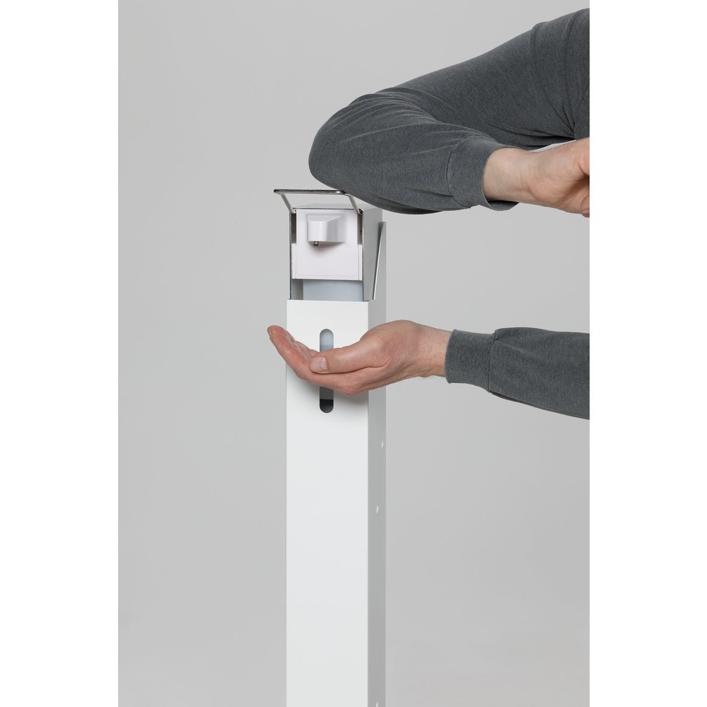 Produktabbildung Nr. 3: VAR® Handdesinfektionsspender HDS 105, Bodenmontage, mit Spender, weiß