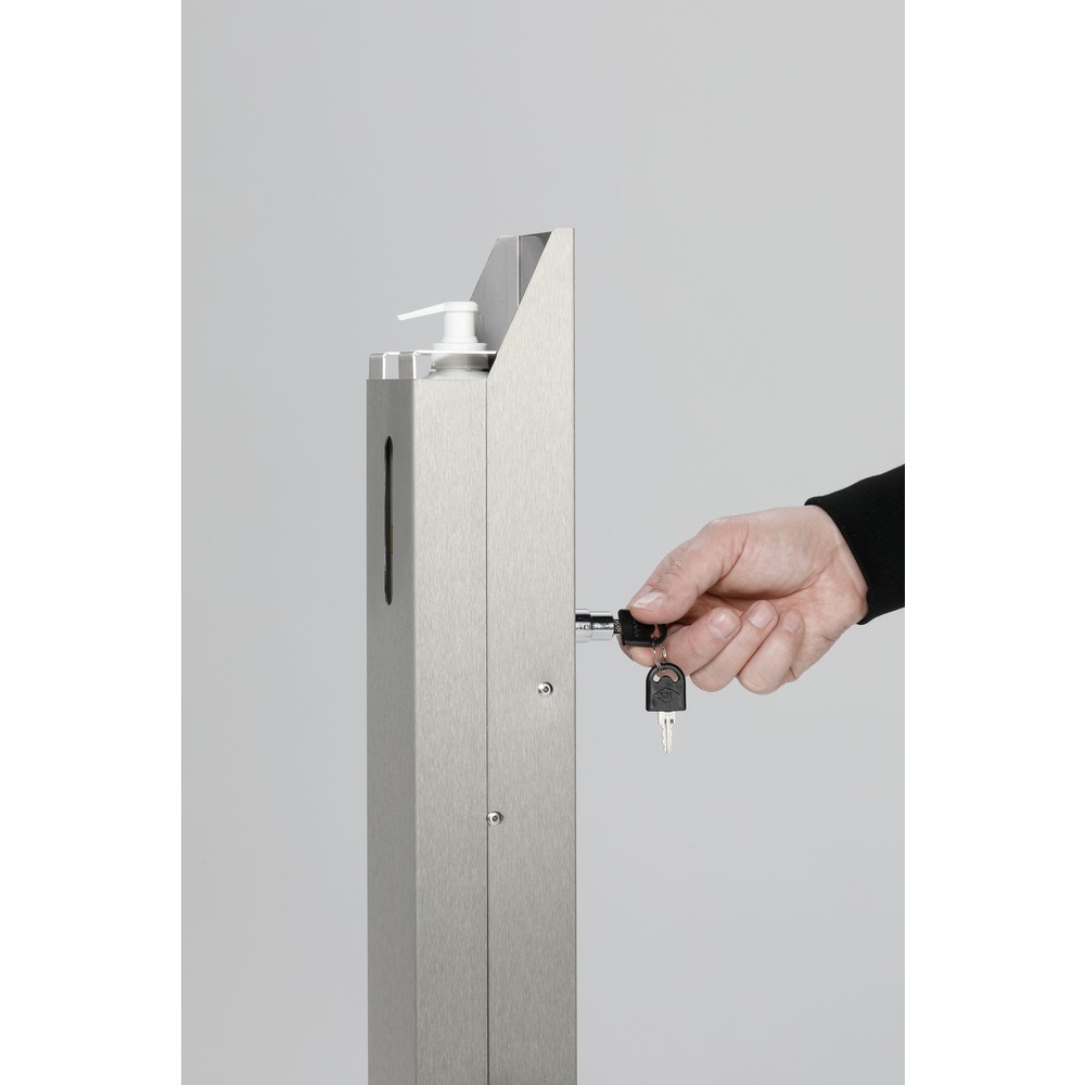 Produktabbildung Nr. 3: VAR® Handdesinfektionsspender HDS 106, Bodenmontage, Edelstahl