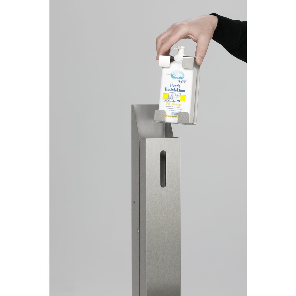 Produktabbildung Nr. 2: VAR® Handdesinfektionsspender HDS 106, Bodenmontage, Edelstahl