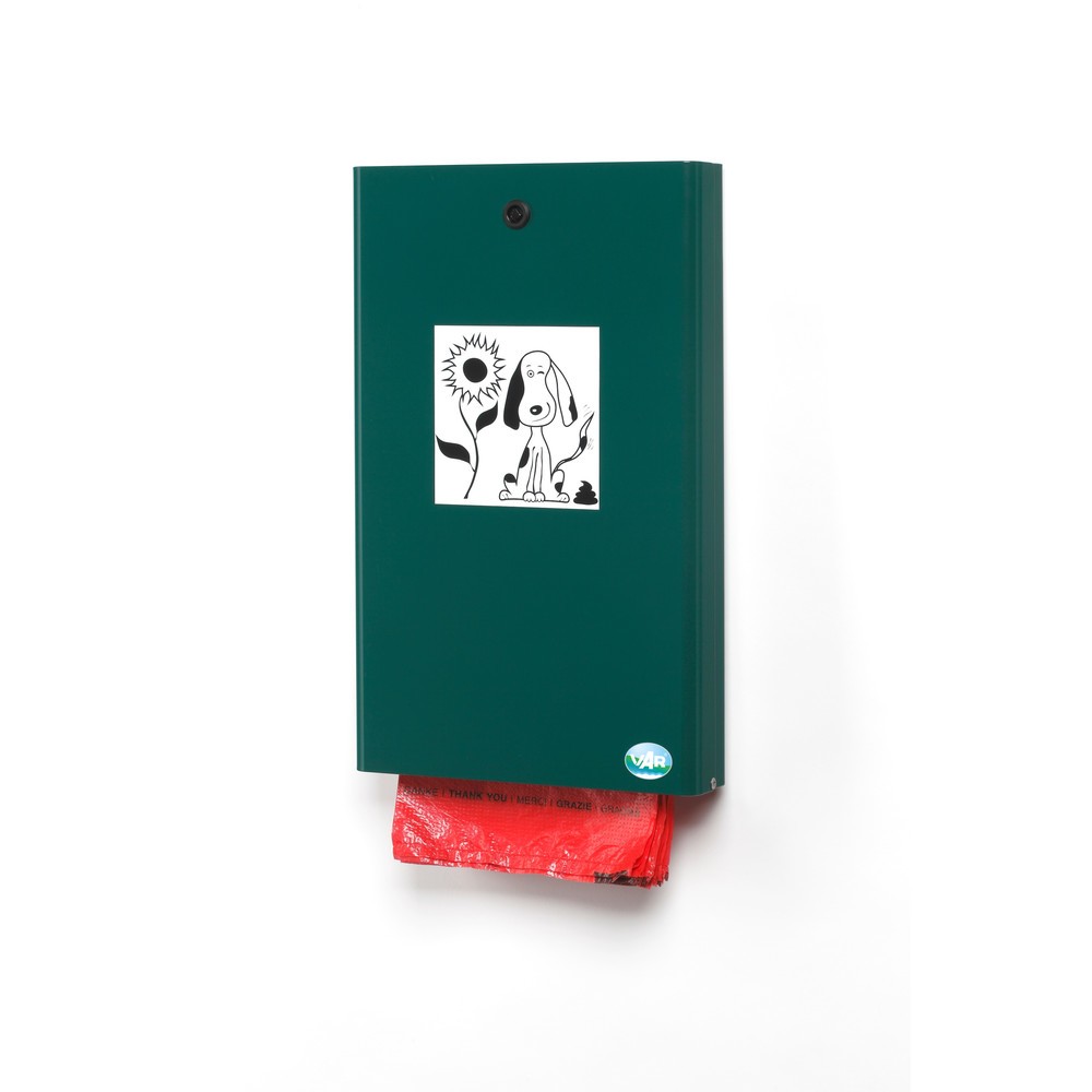 Produktabbildung: VAR® Hundekotbeutelspender DS 2, moosgrün