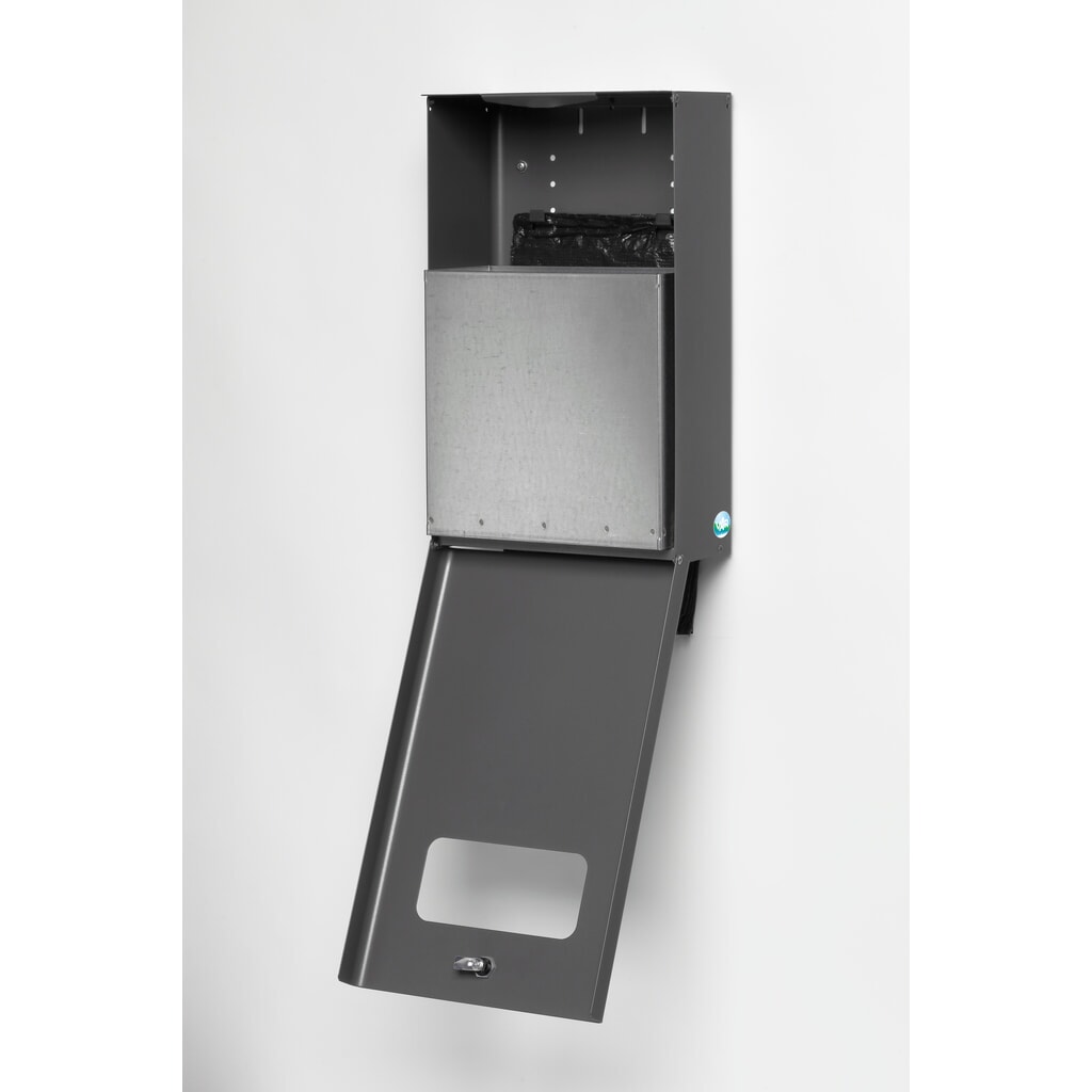 VAR® Hundekotbeutelspender DS 6, eisenglimmer Produktabbildung Nr. 3: VAR® Hundekotbeutelspender DS 6, eisenglimmer