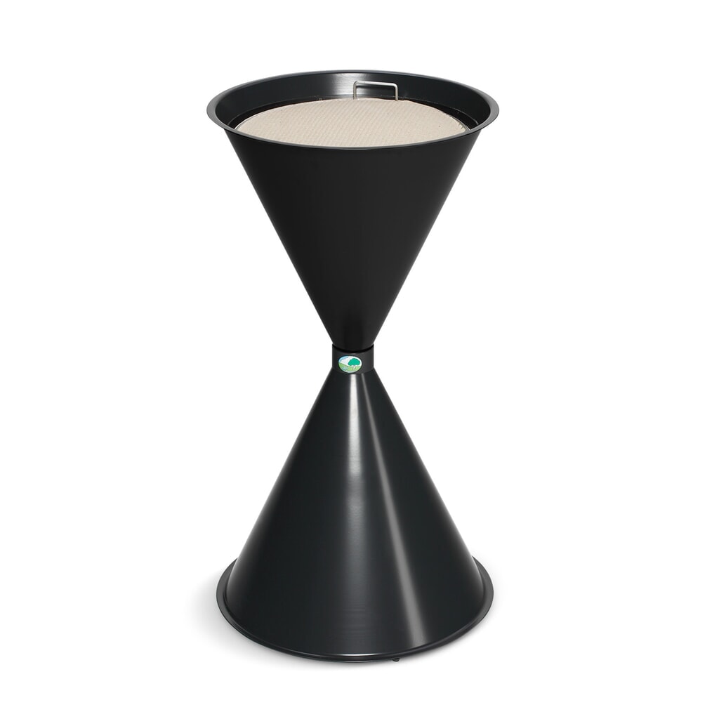 VAR® Standascher CLASSIC, Stahl, anthrazit Produktabbildung: VAR® Standascher CLASSIC, Stahl, anthrazit