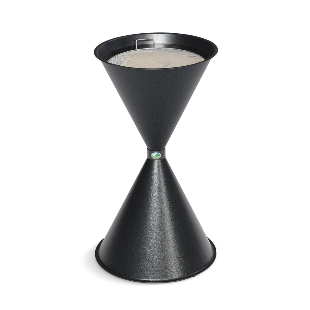 VAR® Standascher CLASSIC, Stahl, antik-silber Produktabbildung: VAR® Standascher CLASSIC, Stahl, antik-silber