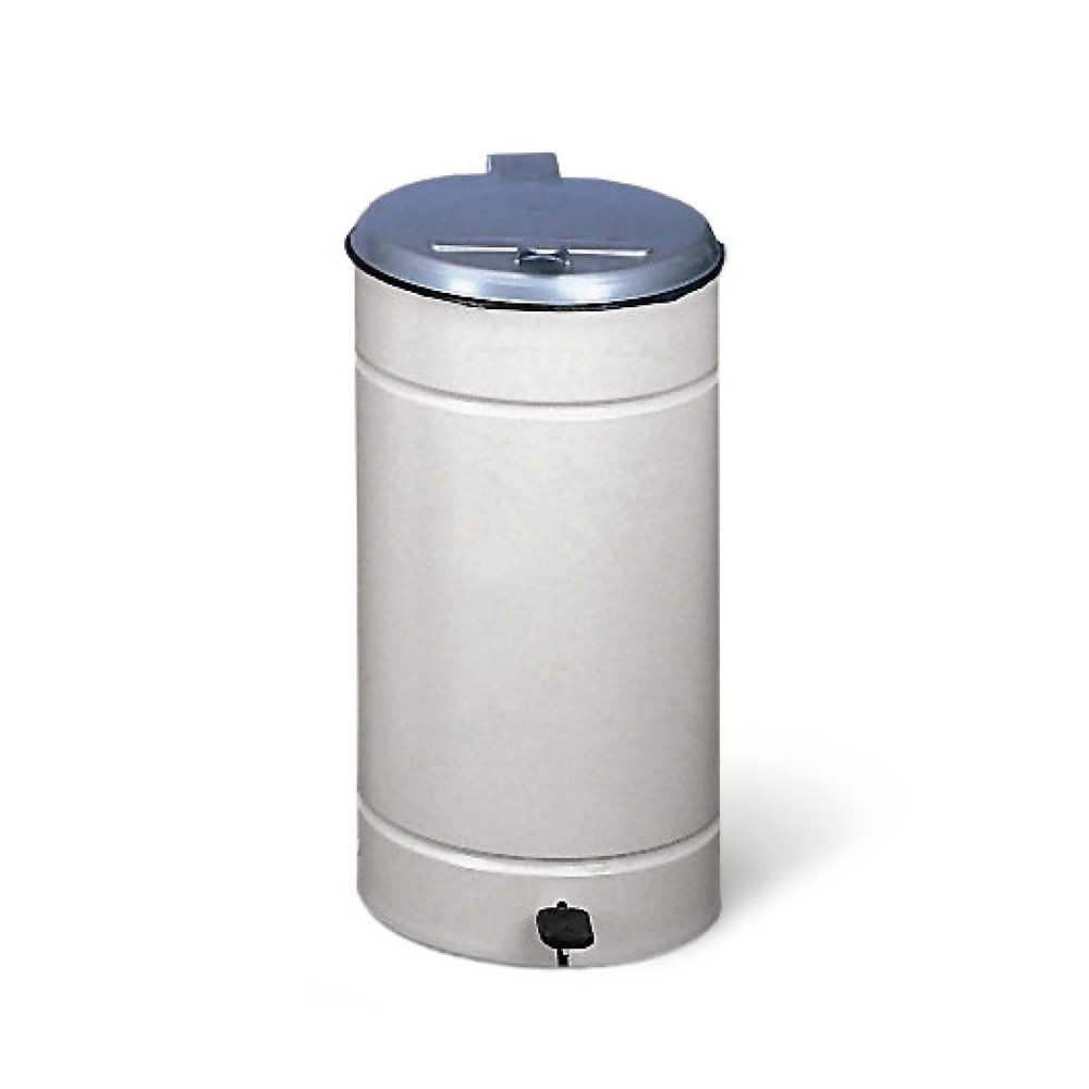 Produktabbildung Nr. 1: VAR® Tret-Abfallsammler Euro-Pedal, 60 Liter, Korpus grau, Deckel silber