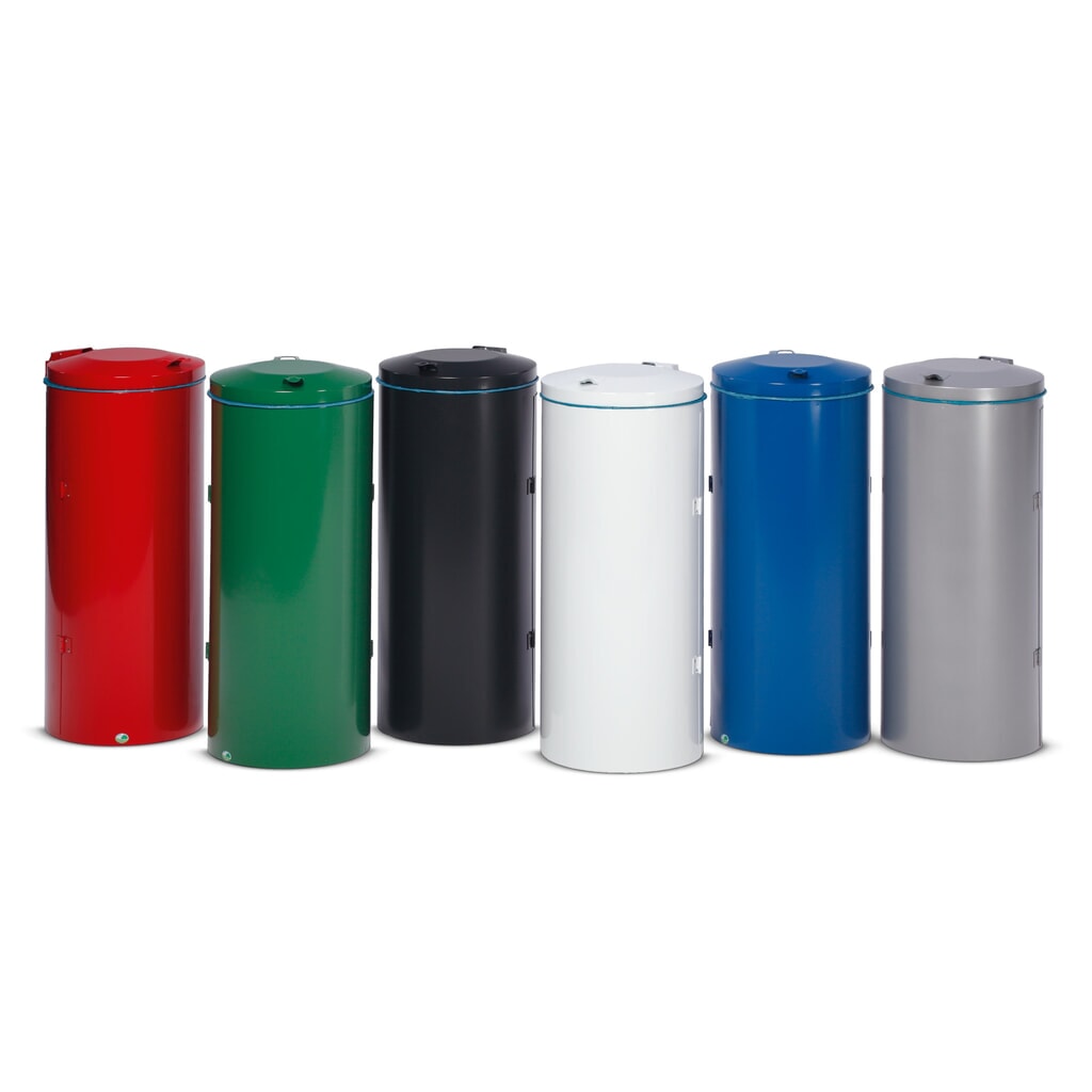 VAR® Wertstoffsammler, 120 Liter, Doppelflügeltür, anthrazit Produktabbildung Nr. 1: VAR® Wertstoffsammler, 120 Liter, Doppelflügeltür, anthrazit