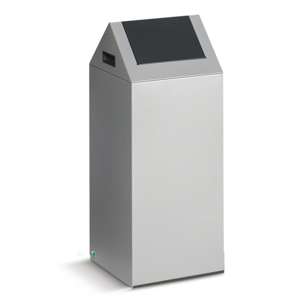 Produktabbildung: VAR® Wertstoffsammler, 60 Liter, selbstlöschend, Korpus lichtgrau, Deckel eckig/anthrazit