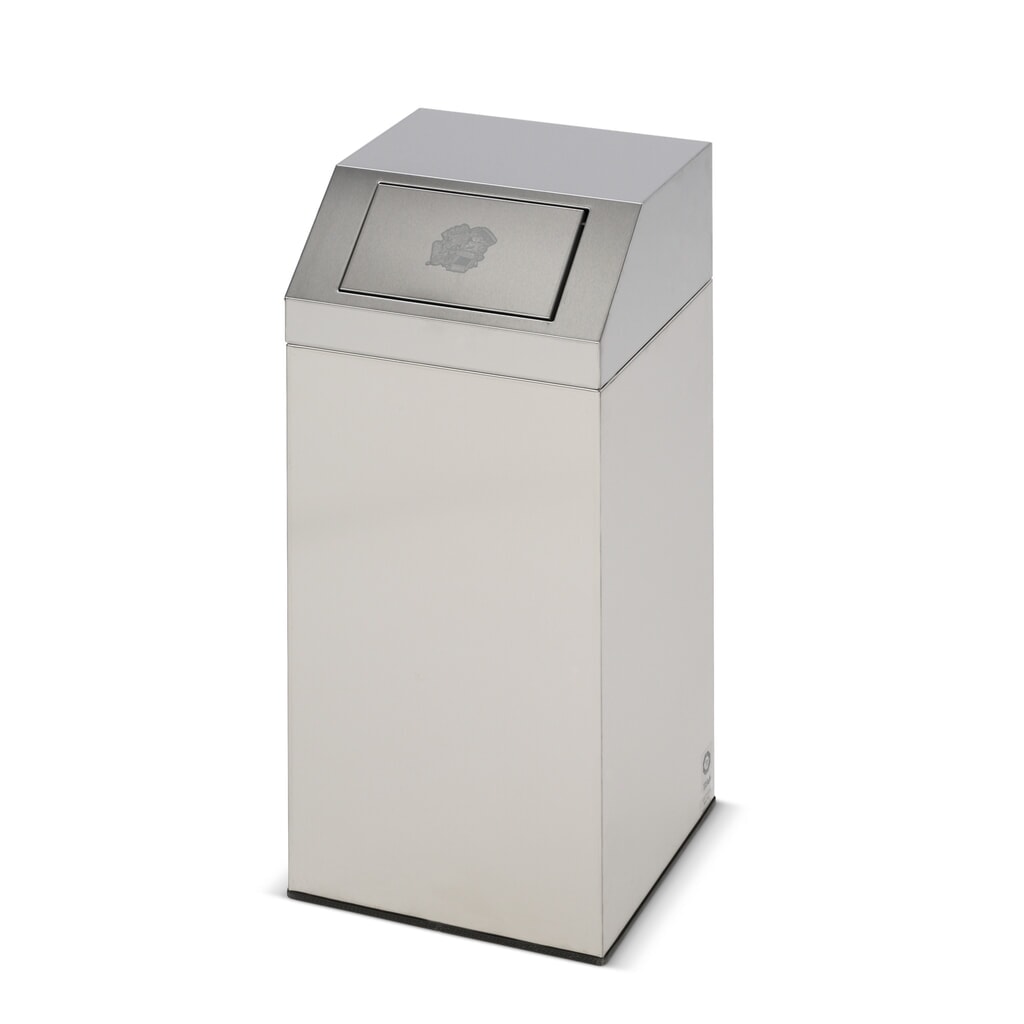 VAR® Wertstoffsammler aus Edelstahl, 45 Liter Produktabbildung: VAR® Wertstoffsammler aus Edelstahl, 45 Liter