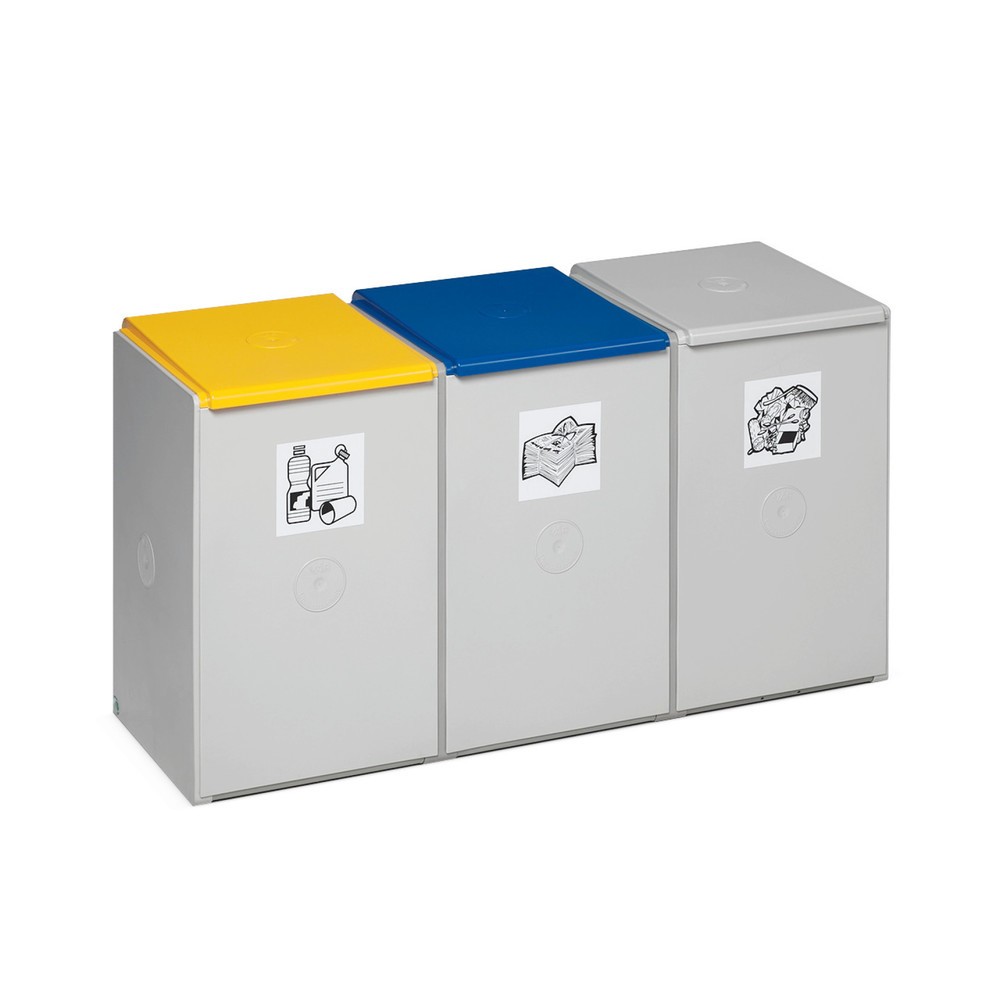 Produktabbildung: VAR® Wertstoffsammler, 60 Liter, 3-fach