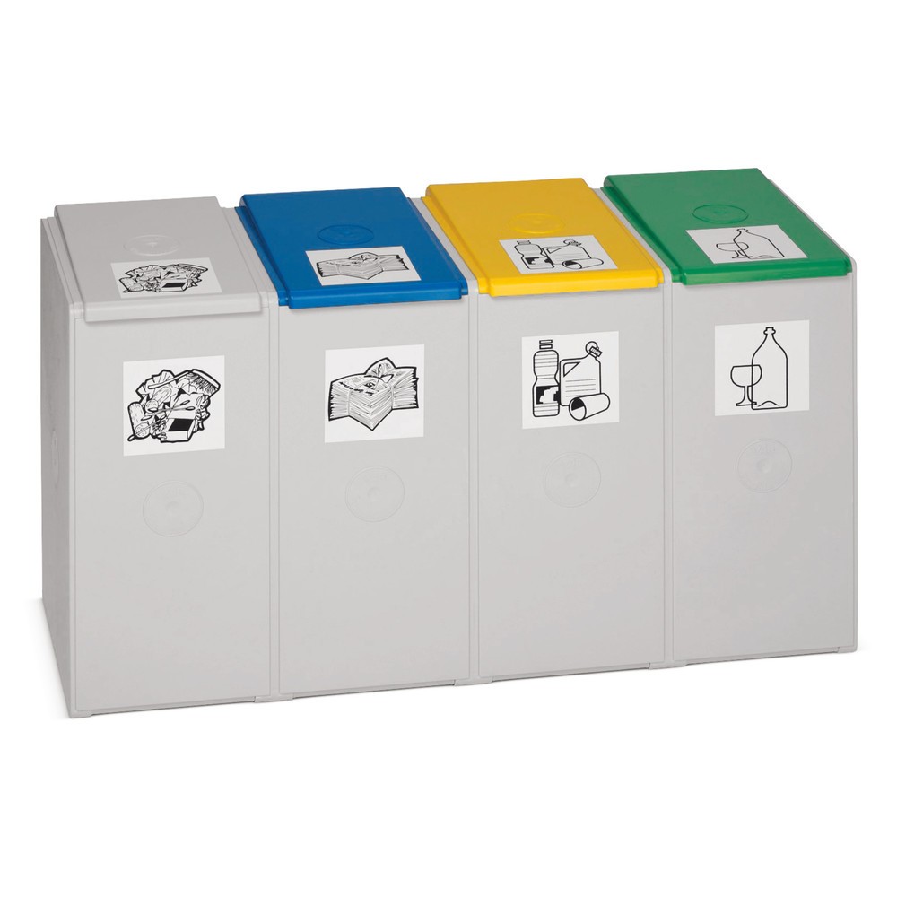 Produktabbildung: VAR® Wertstoffsammler, 40 Liter, 4-fach
