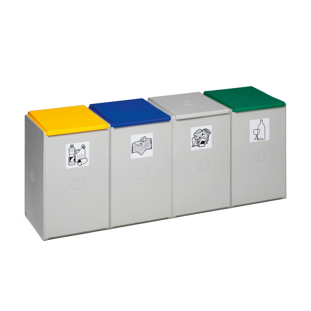 Produktabbildung: VAR® Wertstoffsammler, 60 Liter, 4-fach