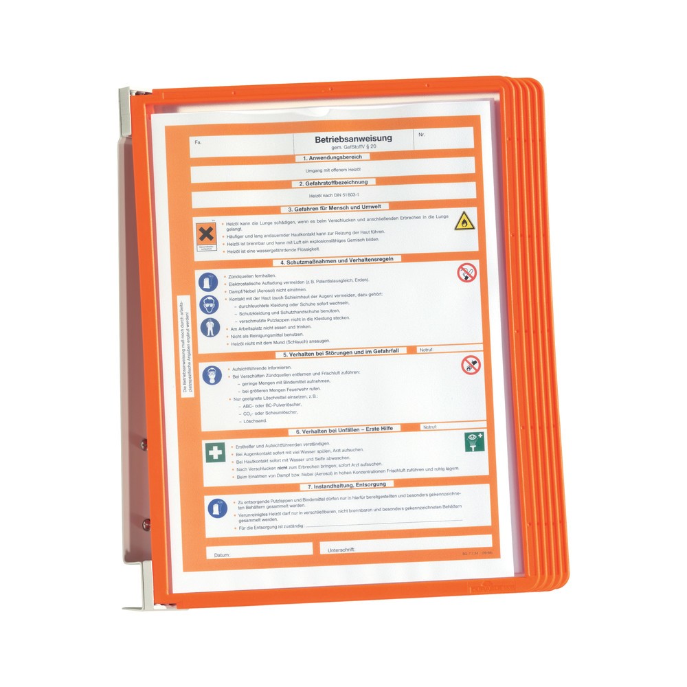 Produktabbildung Nr. 4: Komplett-Set Wandhalter Vario®, 5 Sichttafeln, rot
