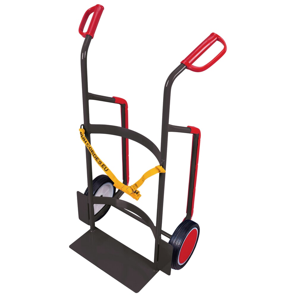 Produktabbildung: VARIOfit® Fass-Sackkarre aus Stahl, Tragkraft 250 kg, Vollgummi-Bereifung, ohne Stützrad, anthrazitgrau