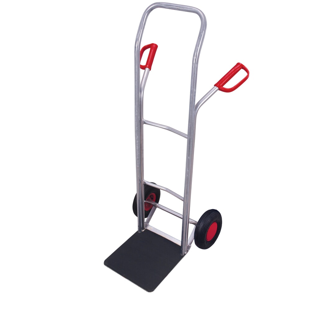 VARIOfit® Möbel-Sackkarre aus Aluminium, Schaufel mit Riefengummimatte, Tragkraft 200 kg, Schaufel BxT 360 x 320 mm, Luft-Bereifung Produktabbildung: VARIOfit® Möbel-Sackkarre aus Aluminium, Schaufel mit Riefengummimatte, Tragkraft 200 kg, Schaufel BxT 360 x 320 mm, Luft-Bereifung