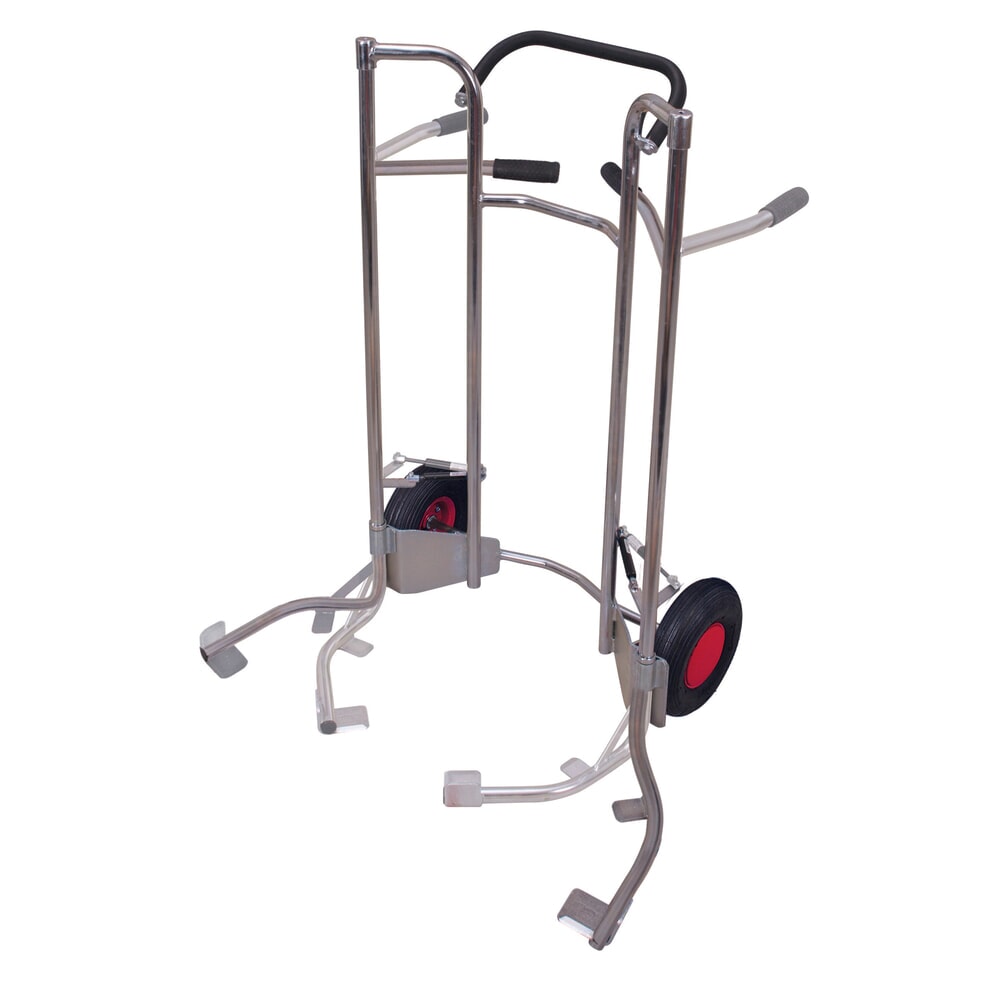 VARIOfit® Reifen-Sackkarre aus Stahl, Tragkraft 200 kg, verzinkt, für 5 Reifen, Luft-Bereifung Produktabbildung: VARIOfit® Reifen-Sackkarre aus Stahl, Tragkraft 200 kg, verzinkt, für 5 Reifen, Luft-Bereifung