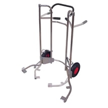 Produktabbildung Nr. 1: VARIOfit® Reifen-Sackkarre aus Stahl, Tragkraft 200 kg, verzinkt, für 5 Reifen, Luft-Bereifung