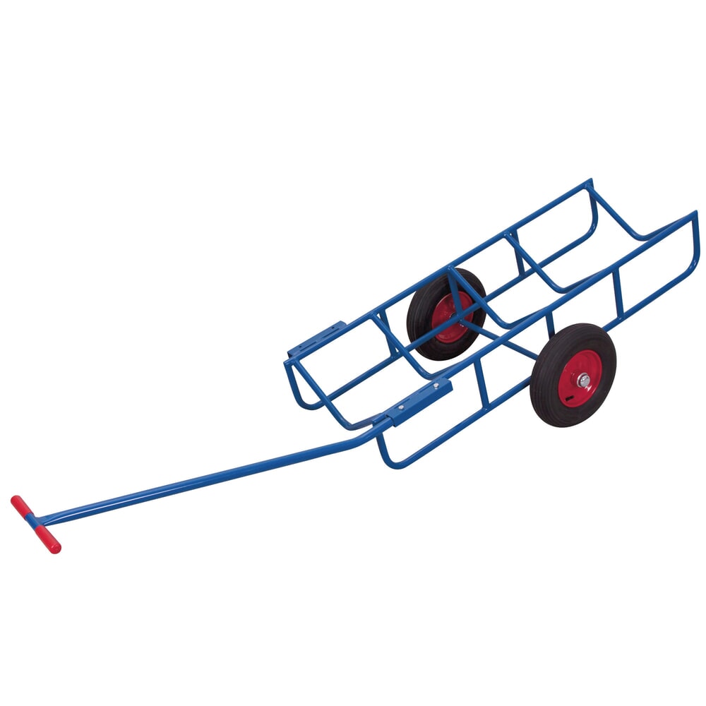 VARIOfit® Rollen-Sackkarre aus Stahl, Tragkraft 400 kg, Luft-Bereifung, enzianblau Produktabbildung: VARIOfit® Rollen-Sackkarre aus Stahl, Tragkraft 400 kg, Luft-Bereifung, enzianblau