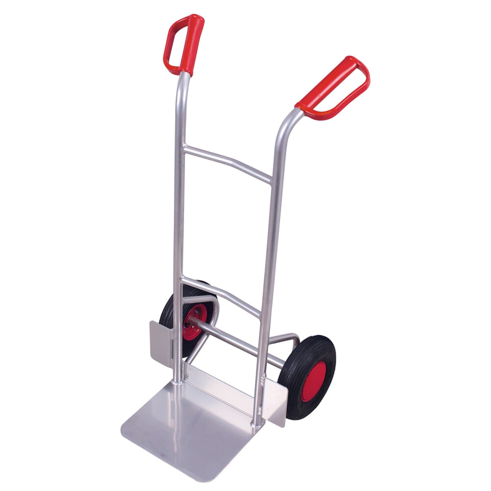 VARIOfit® Sackkarre aus Aluminium, Tragkraft 150 kg, Schaufel BxT 320 x 250 mm, Luft-Bereifung Produktabbildung: VARIOfit® Sackkarre aus Aluminium, Tragkraft 150 kg, Schaufel BxT 320 x 250 mm, Luft-Bereifung