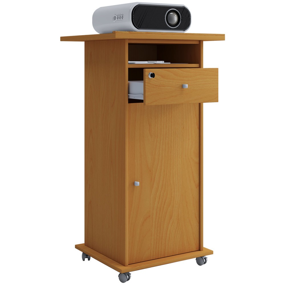 Produktabbildung Nr. 1: VCM Beamer-Stand Neta mit Tür, Buche