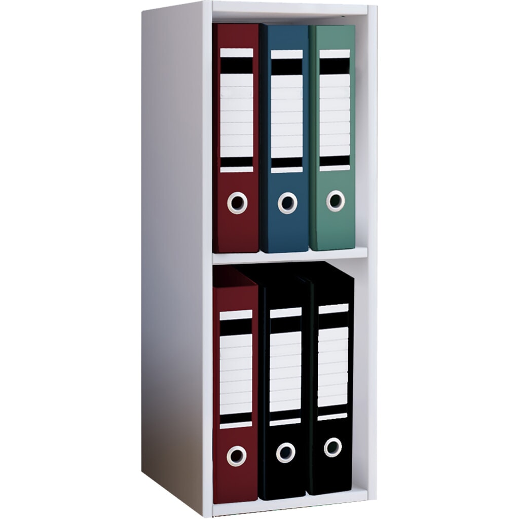 Produktabbildung: VCM Büro-Regal Offas 2-Fach, weiß