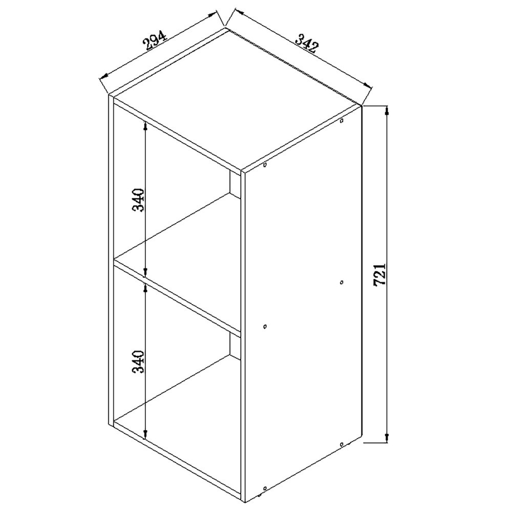 Produktabbildung Nr. 2: VCM Büro-Regal Offas 2-Fach, grau