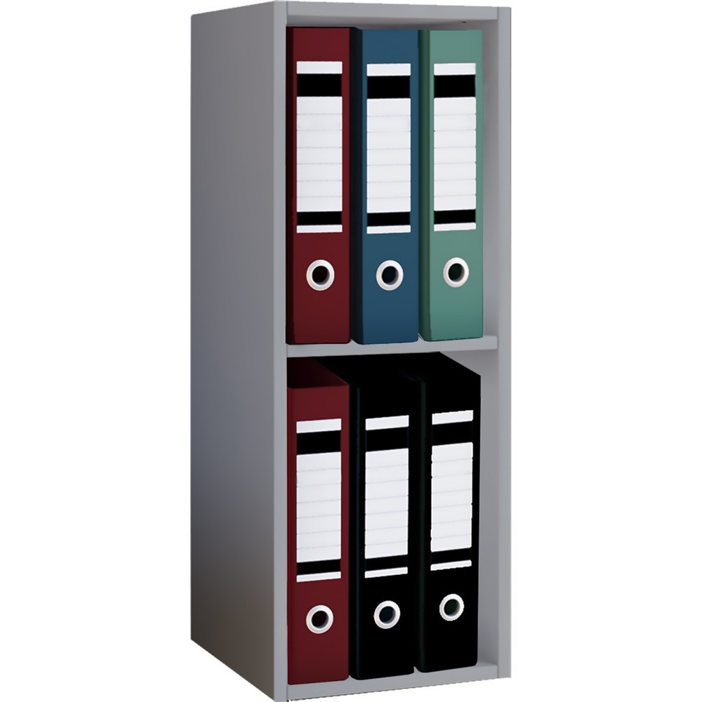 Produktabbildung: VCM Büro-Regal Offas 2-Fach, grau