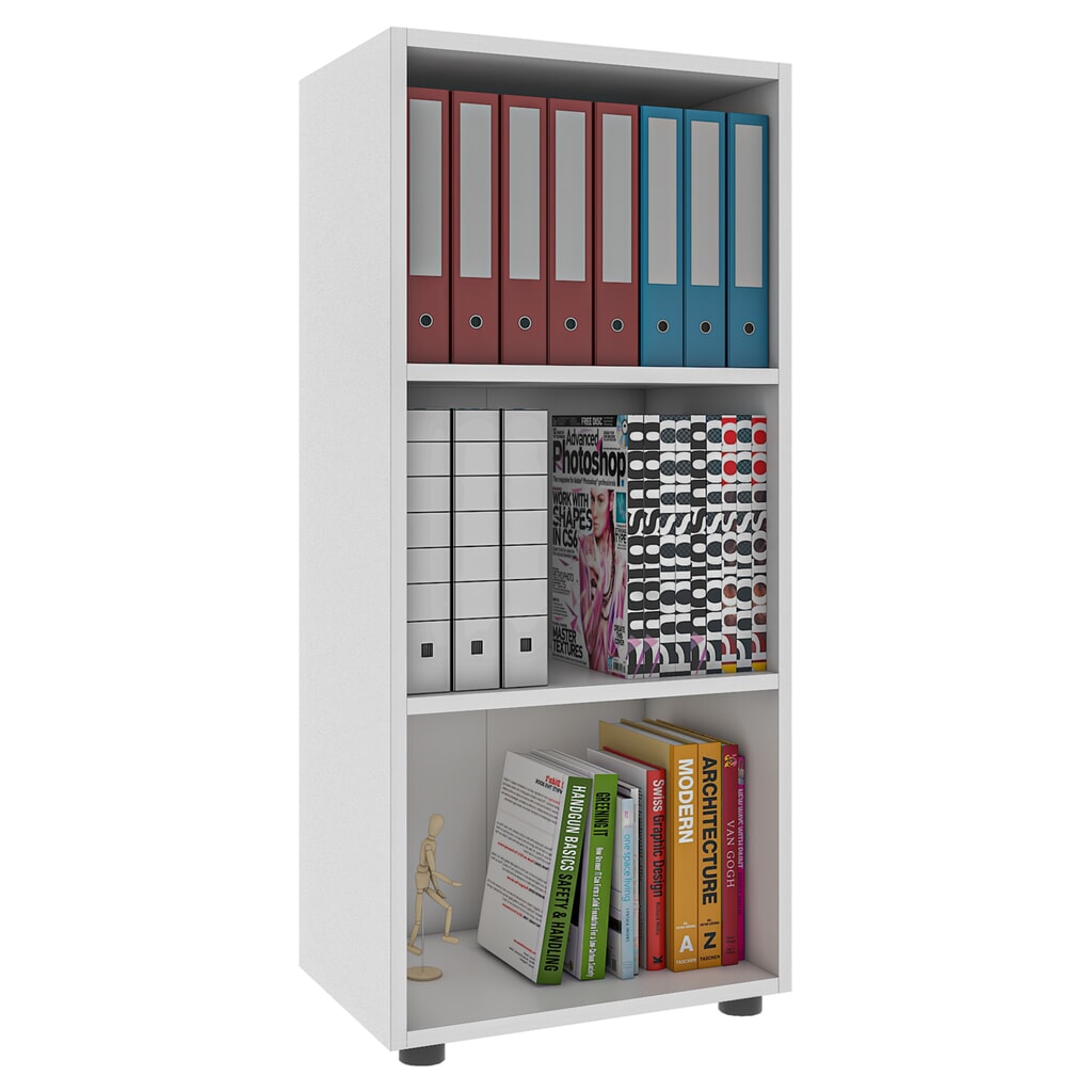 VCM Regal Ulas 3-fach, weiß Produktabbildung: VCM Regal Ulas 3-fach, weiß