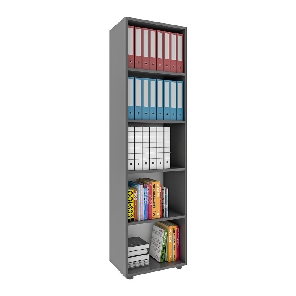 Produktabbildung: VCM Regal Ulas 5-fach, anthrazit