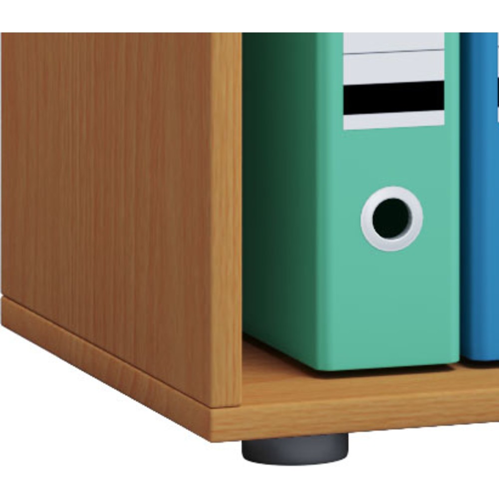 Produktabbildung Nr. 2: VCM Büroregal Lona, 5 Fächer, HxBxT 1.780 x 700 x 400 mm, Buche