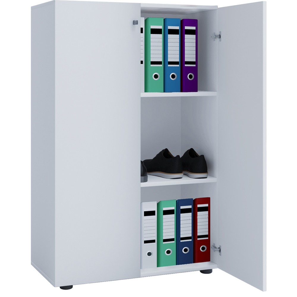 Produktabbildung: VCM Büroschrank Lona, 3 Fächer, HxBxT 1.050 x 700 x 400 mm, weiß