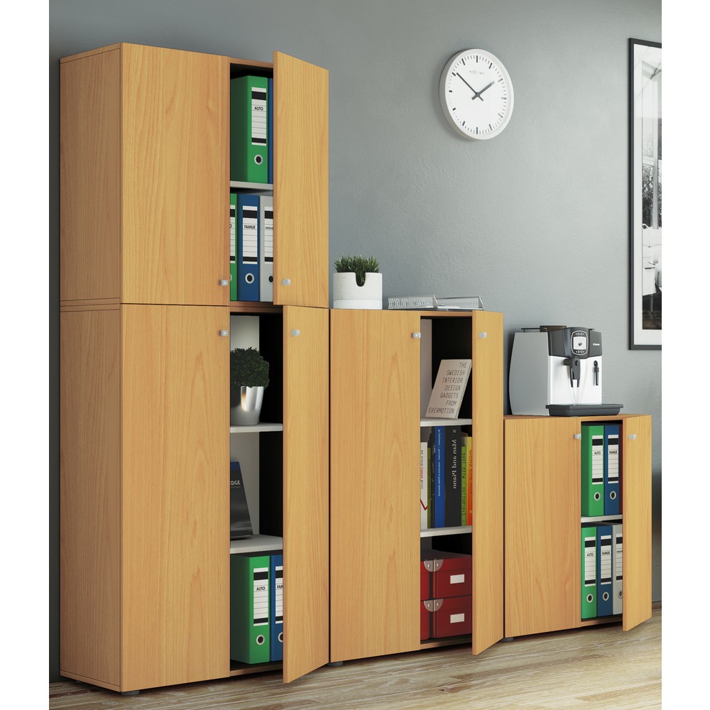 Produktabbildung Nr. 4: VCM Büroschrank Lona L mit Drehtüren, Buche