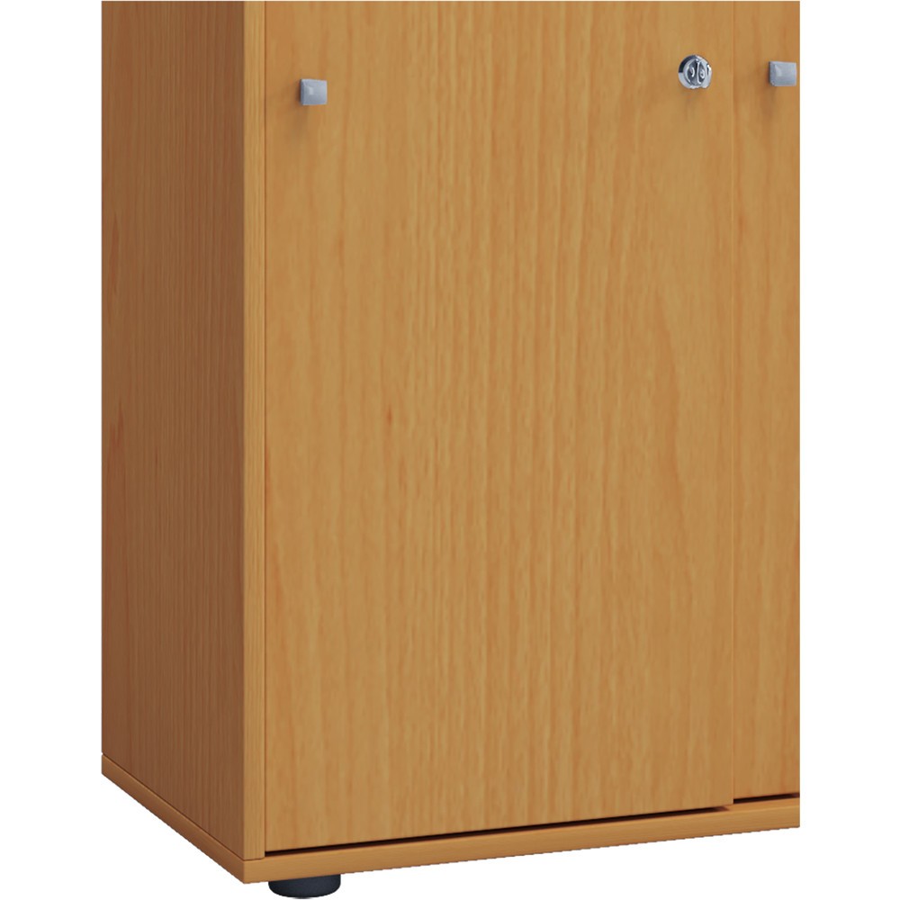 Produktabbildung Nr. 2: VCM Büroschrank Lona mit Schiebetüren, 5 Fächer, HxBxT 1.780 x 700 x 400 mm, Buche