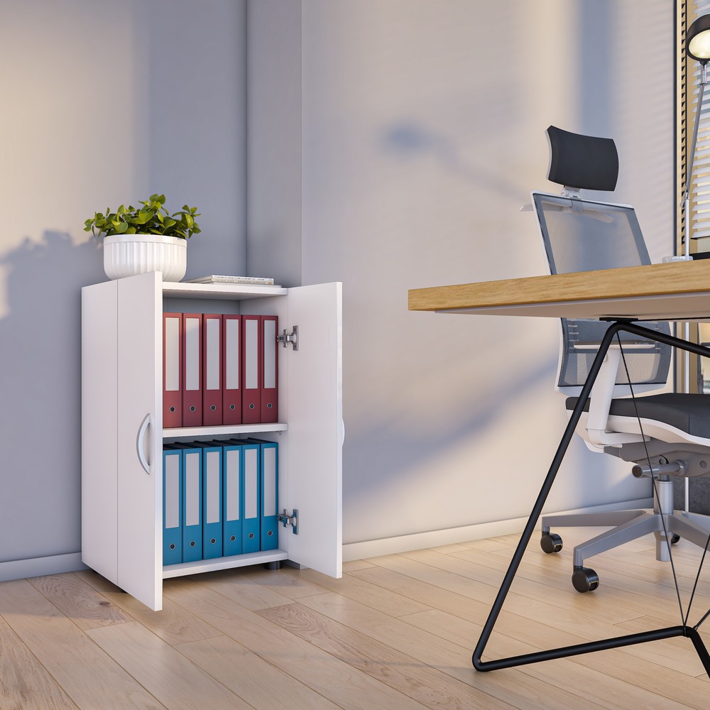 Produktabbildung Nr. 4: VCM Büroschrank Ulas 2-fach, weiß