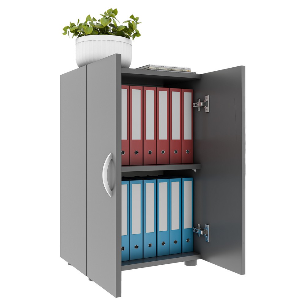 Produktabbildung Nr. 1: VCM Büroschrank Ulas 2-fach, anthrazit